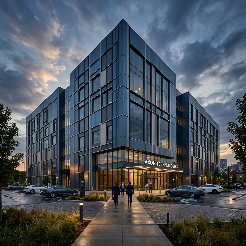 Façade moderne en panneaux composites aluminium